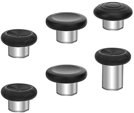 EEEKit Metal Thumbsticks for Xbox, 6 in 1 Swap Magnetic Joysticks Buttons Replacement for Xbox One Elite Series 2 Controller