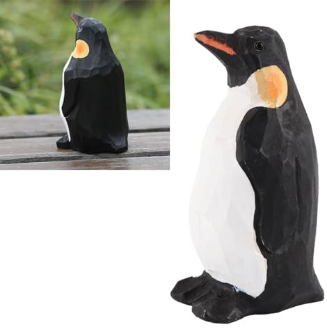 Topyond Pinguin-Figur,Pinguin Tiere-Figuren,Handgefertigte Pinguin-Skulptur,Realistische Pinguin Tierfigur, Tierstatue Für Szenen Für Familie, Freunde Und Kollegen