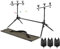 ERYUE Carpa retráctil Ajustable Carpa de Pesca Soporte para vainas Soporte para vainas de caña de Pescar con 3 alarmas de mordida e Indicadores de Swingers,Pesca Rod Holder