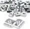 Ziamzra 80 Stück Nutensteine M5 Nutsteine 20-Serie T Nut Schiene M5 Nutenstein Kohlenstoffstahl Gleitmuttern Schwer 6-Typ B Schiebemuttern M5 für Aluprofil Extrusionsschlitz
