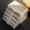 Jinavoty Halskette Aufbewahrungsbox, Acryl Halskette Veranstalter Box mit Samt Tablett, staubdicht Halsketten Halter Display Case für Frauen und Mädchen (Graue, 5 Drawers)