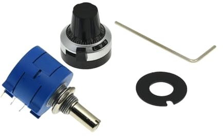 3590S-2 Präzisions-Multiturn-Potentiometer der Serie 3590S, 10-Ring-Einstellwiderstand + 1 Umdrehungen, Zählskala, 6,35-mm-Drehknopf (Size : 2K Ohm)