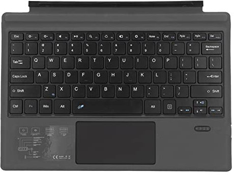 KIMISS Clavier Pro 7 3 Clavier Portable sans Fil Azerty avec pavé Tactile, Distance de 33 Pieds, Matériau ABS et PU, Noir pour Pro 7+, 7, 6, 5, 4,