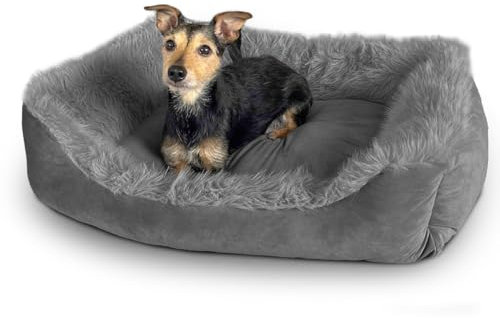 Wallace & Jones | Hundebett Mayfair - Onyx-Quarz, für kleine & mittelgroße Hunde | M | 71 x 58 x 21 cm