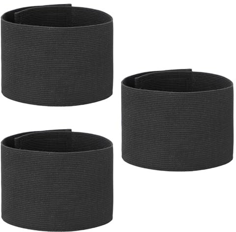 Styquenzer 3 Stück Trauerflor Armbinde Schwarz Armband Elastisches Trauer-Armbinde Trauerband elastisches Armband trauerflor für Trauer Beerdigung Fußball Basketball Sport Fußballmannschaft