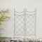 SCENDOR GARDEN Confezione da 2 griglie da giardino per viticci e piante rampicanti all'aperto 115 cm H x 38 cm B metallo trellis per piante rampicanti, ferro nero Trellis per viticci, rose e verdure