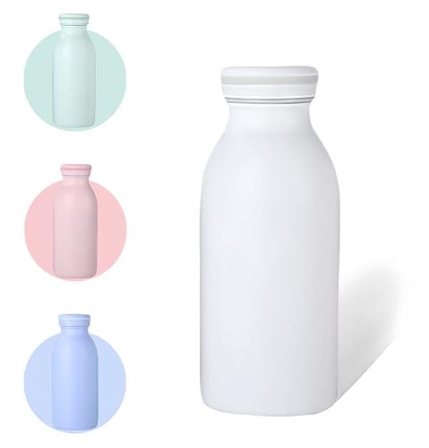 AMFUN Water Bottle Vacuum Insulated Bottle,350mlStainless Steel Sports Water Bottle,BPA Free, Leak Proof for 12hrs Hot & Cold Drinks Water Coffee Milk,Home, Work, Gym & Travel (Cream)