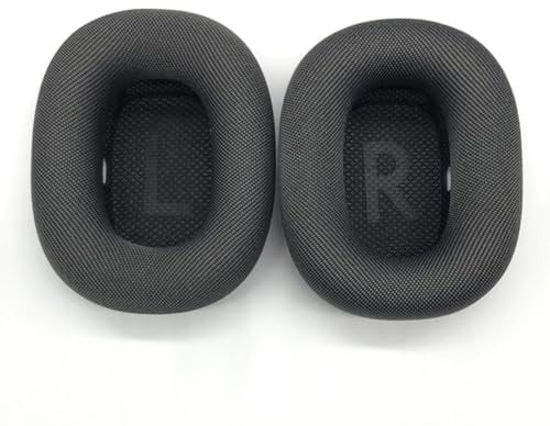 Ersatz Ohrpolster Kompatibel mit Apple AirPods Max Kabellose Kopfhörer Ohrenschützer Atmungsaktives Mesh+Memory Schwamm Kopfhörer Proteinhaut Abdeckung