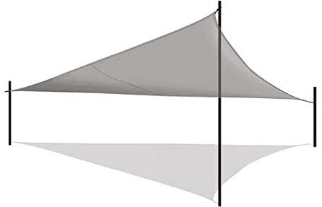 Acomoda Textil – Toldo Vela Sombra Rectangular – Triangular Impermeable y Transpirable. Toldo Exterior para Terraza, Jardín, Patio y Piscina Protección Rayos UV (Gris, 2x2x2m)