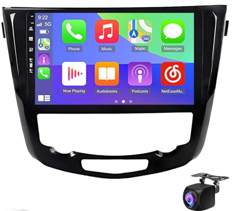10 Zoll Android 14 Autoradio Radio Für Ni-ssan X-Trail T32 Qashqai J11 2013-2017 Double Din GPS Navigation Autoradio W / Carplay Android Auto Auto AHD Rückfahrkamera Mikrofon Mirror(Color:WIFI 2G+32G)