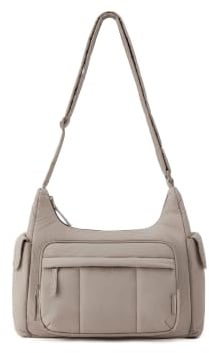 bagsmart Kameratasche umhängetasche Damen, gepolstert, 2 Trennelement | 2-in-1 13'' Laptopfach, wasserabweisend, stoßfest, Mesh-Tasche, Magnet-Seitentaschen, gepolsterter Schultergurt, verstellbar