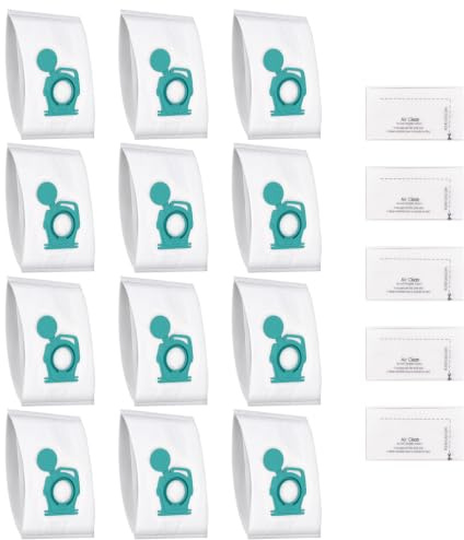 12 sacchetti per aspirapolvere Miele Guard L1/Guard S1/Guard M1 | 12 sacchetti per aspirapolvere + 5 filtri in cotone