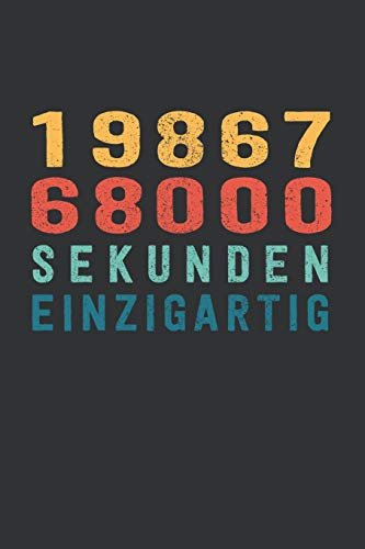1 986 768 000 Sekunden Einzigartig: tolles 63 Jahre Geburtstags Notizbuch liniert | 100 Seiten
