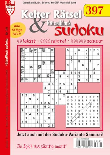 Kelter Rätsel & Rätselblock Sudoku Nr. 397 VDZ70428