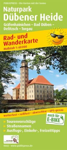 Naturpark Dübener Heide, Gräfenheinichen - Bad Düben - Delitzsch - Torgau: Rad- und Wanderkarte mit Ausflugszielen, Einkehr- & Freizeittipps, ... 1:60000 (Rad- und Wanderkarte: RuWK)