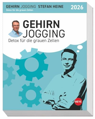Stefan Heine Gehirnjogging Tagesabreißkalender2026: Der Rätsel-Mix für jeden Tag: Tischkalender für Knobler und Denksportler. Vom originellen ... zur Rechenpyramide (Tagesabreißkalender Heye)