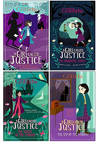 A Girl Called Justice Collection 4 Books Set By Elly Griffiths (A Girl Called Justice, The Smugglers' Secret, The Ghost in the Garden, The Spy at the Window)