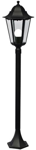 Nordlux Cardiff Outdoor Post Light Black Metal Garden E27 IP44 Mains