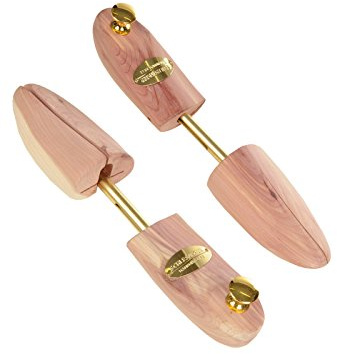 Schlesinger – Premium Herren Schuhspanner aus edlem Zedernholz für Lederschuhe und Sneaker. Modell König. Größe 39 – 48 in Silber oder Messing.