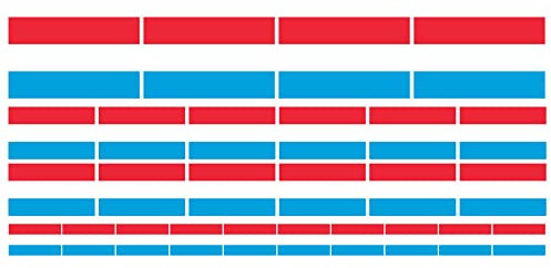 INDIGOS UG - Mini Aufkleber Set - Pack glatt - 4x 51x31mm+ 12x 33x20mm + 10x 20x12mm - Luxemburg - Flagge - Banner - Standarte fürs Auto, Büro, zu Hause und die Schule - Set of 26 - für Auto, Laptop