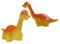 2er Set - Originelle Nachtlichter BRACHIOSAURUS, mit LED Farbwechsler für sanftes Licht im Kinderzimmer