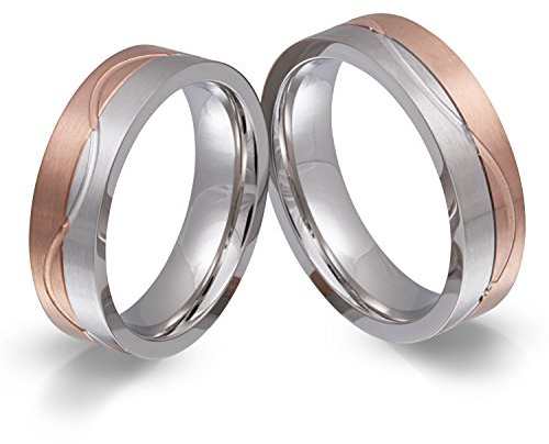 Juwelier Schönschmied - Herren Partnerringe Freunschaftsringe Trauringe Brenila Edelstahl 157HHac - Kostenlose Wunschgravur mit AMAZON KONFIGURATOR online gestalten!