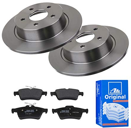2 Bremsscheiben + Bremsbelagsatz ATE 3er Set Voll Ø280 mm Hinten Bremsenset 3tlg
