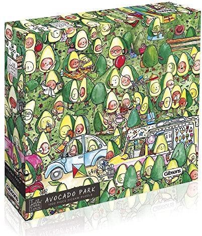 Avocado Park 1000 Piece Jigsaw Puzzle | Sustainable Puzzle for Adults | Premium 100% Recycled Board | Great Gift for Adults | Gibsons Games