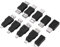Bewinner Paquete de 10 Adaptadores USB2.0 múltiples Convertidores Micro/Mini Macho Hembra Conectores Adaptador USB Macho a Hembra, Adaptadores USB a USB
