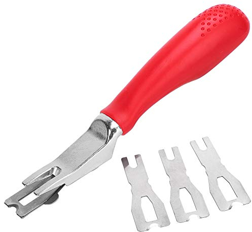 Oumefar Flooring Welding Tool, Trimming Skiving Knife PVC Floor Welding Scraper Anti-Rust High Strength 7.1in Welding Accessories for Flooring Cutting with 3 Blades