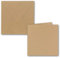 25x Quadratisches Faltkarten Set aus Kraft-Papier in Sandbraun 15,7 x 15,7 cm - Doppel-Karten und Briefumschläge aus Recycling-Papier - Serie Umwelt