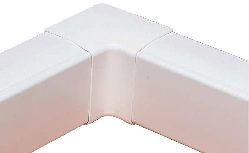 MC DISTRIBUTION Coude 90° Interieur Goulotte Super Optimal - Blanc 9003 80x60 - Climatisation
