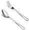 HaWare 24-teiliges Besteckset mit Gabeln und Löffeln (20,3 cm), 18/0 Edelstahl, Servierbesteck für Zuhause, Küche und Restaurant, hochglanzpoliert, spülmaschinenfest