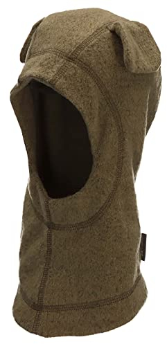 Sterntaler Baby Jungen Schalmütze Kleinkinder Schalmütze Ohren Mütze - Schalmütze Kinder - aus Strickfleece - dunkelgrün, 47