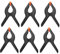 iPEAK Spring Clamp 6 Inch Heavy Duty Plastic Spring Muslin Clamps with Moveable Jaws Hard Grip Clips for Photography Studio Wood Work Artwork (6 Pcs)