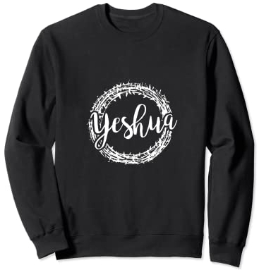 Yeshua Ring mit religiöser hebräischer christlicher Jesus, Glaube, Judah Sweatshirt