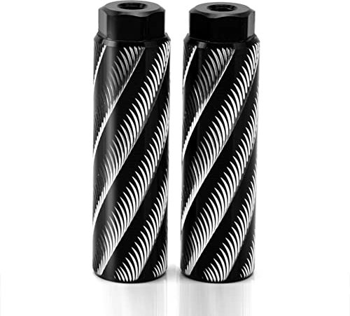 soonbuy Repose-pieds pour vélo en alliage d'aluminium - Antidérapants - Pour BMX - Noir