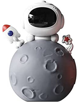 LIBOOI Sparschwein für Kinder, kreatives Astronauten-Sparschwein niedliche Spardose kleines Nachtlicht, Kunststoff-Münzbank Sparschwein Spielzeug für Jungen Mädchen Erwachsene