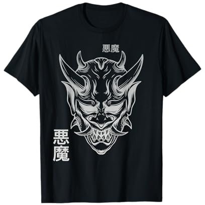 Maschera Oni disegnata Maglietta