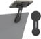 MoKo Magnetic Laptop Phone Holder, 180° Adjustable Continuity Camera Mount for iOS 16/macOS 13 Ventura, Fits iPhone 14/13/12 Series, Slim Computer Expansion Bracket Stand for Smartphone, Black