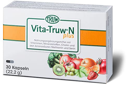 Vita-Truw N Plus - Multivitamin- & Vitalstoffkombination, Nahrungsergänzungsmittel für Vitalität & Wohlbefinden, 30 Kapseln