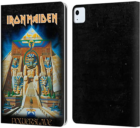 Head Case Designs Licenciado Oficialmente Iron Maiden Powerslave Portadas de Álbumes Carcasa de Cuero Tipo Libro Compatible con Apple iPad Air 2020/2022