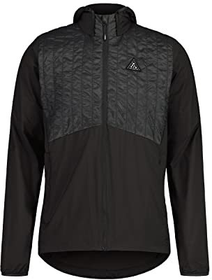 Maloja M Fichtem. Jacke Schwarz - Primaloft Winddichte leichte Herren Primaloft Hybrid-Jacke, Größe XL - Farbe Moonles