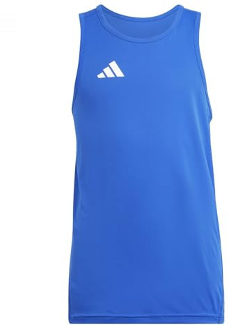 adidas Jungen Adizero Team Singlet Kids, Team royal Blue/White, 11-12 Years
