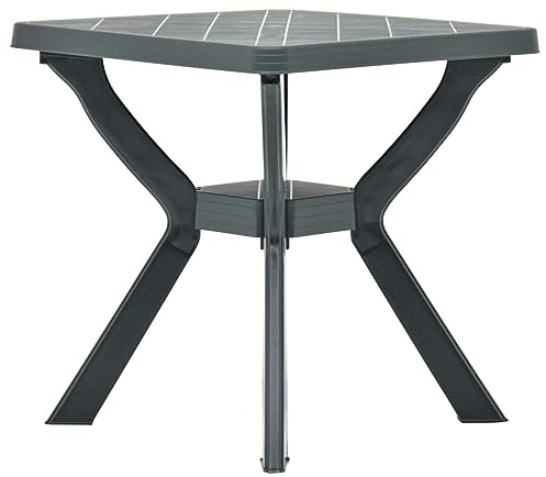 GuyAna Bistrotisch Grün 70x70x72 cm Kunststoff Bistrotisch Outdoor Mosaiktisch Tisch FüR Sonnenschirm Kleiner Tisch Balkon Gartentisch