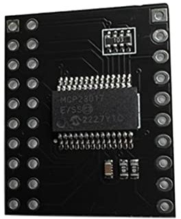 Lucaser MCP23017 Schnittstellenmodul Serie IIC I2C SPI bidirektional 16 Bit I/O Expander schwarz