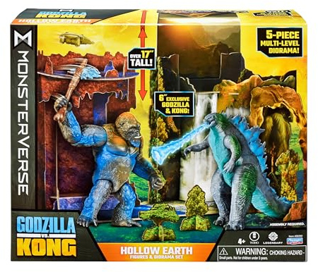 Godzilla x Kong : The New Empire - Ensemble de figurines Hollow Earth de 15,2 cm Story-in-A-Box