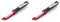 Tefal Epluche Tomate, Plastique, Noir/Rouge, 28.8 x 9.2 x 2.6 cm (Lot de 2)