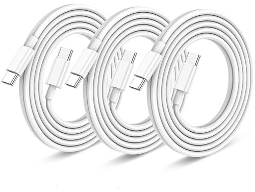 3Pack Long USB C to USB C Charger Cable 3M 60W, Fast Charging Type C to C Cable Lead for Apple iPhone 16 15/Pro Max/Plus/Pro, for MacBook Pro/Air, for iPad Pro12.9/11/Air/Mini,for Galaxy S24 S23