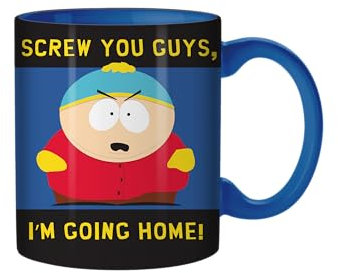 Silver Buffalo South Park Eric Cartman Screw You Guys, I'm Going Home Ceramic Mug, 20 Ounces